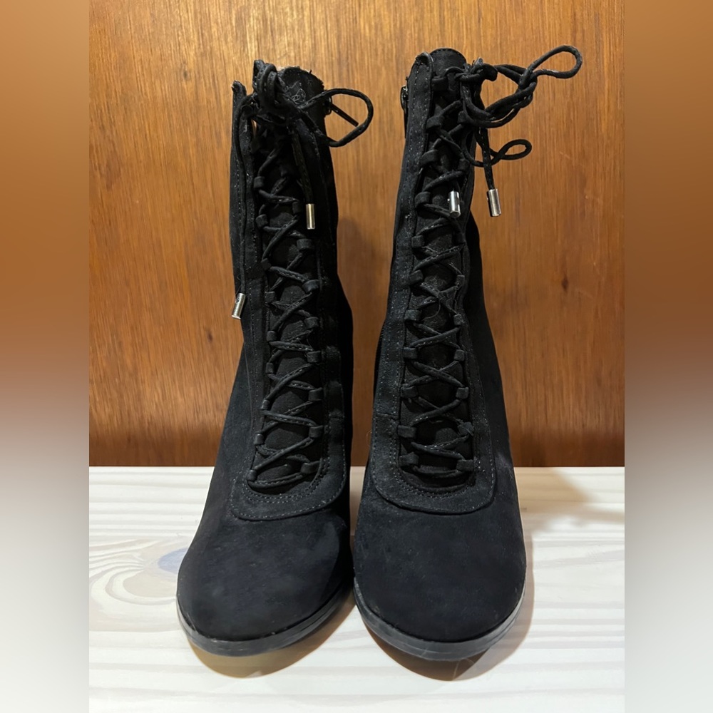 Carlos Santana Combat Heeled Booties (Sandra)